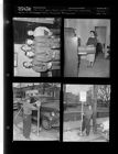Boy Scout getting Apache patch; New signs and parking meters; Muchaits Assignment (4 Negatives (February 24, 1955) [Sleeve 52, Folder c, Box 6]